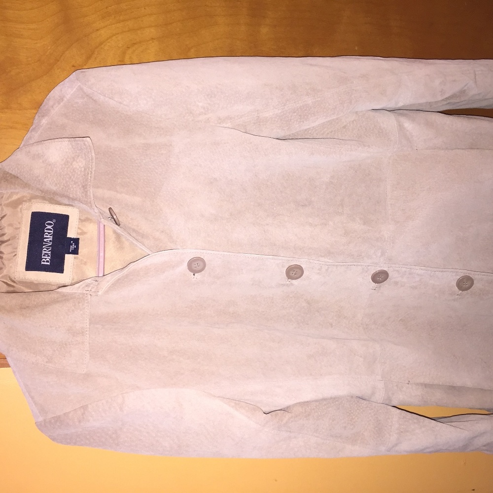 Buttoned Suede Coat size M